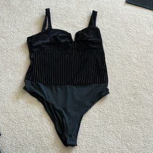 Lulus Black Bodysuit Size XL NWT